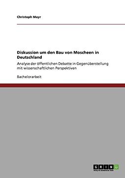 portada Diskussion um den Bau von Moscheen in Deutschland (German Edition)