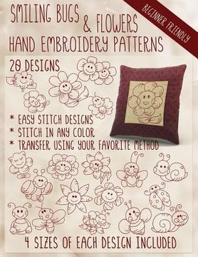 portada Smiling Bugs and Flowers Hand Embroidery Patterns