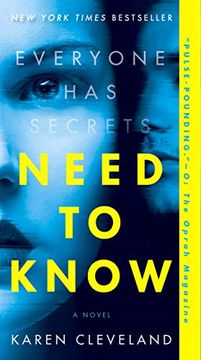 portada Need to Know: A Novel (libro en Inglés)