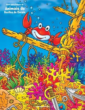 portada Livro para Colorir de Animais de Recifes de Corais (en Portugués)