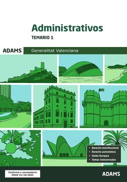 portada Temario 1 Administrativos Generalitat Valenciana
