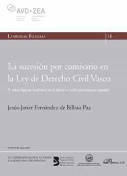 portada La Sucesion por Comisario en la ley de Derecho Civil Vasco