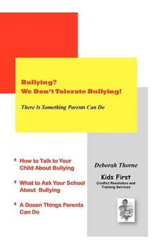 portada bullying? we don't tolerate bullying! (en Inglés)