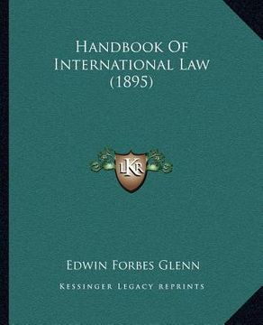 portada handbook of international law (1895) (en Inglés)