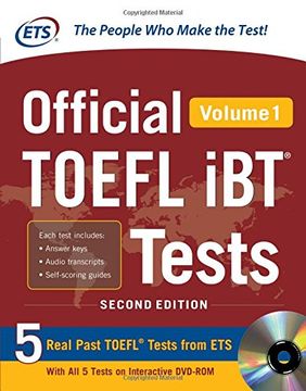 portada Official Toefl ibt Testes. Con Dvd-Rom: 1 (Official Toefl ibt Tests) 