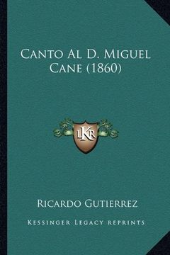 portada Canto al d. Miguel Cane (1860)