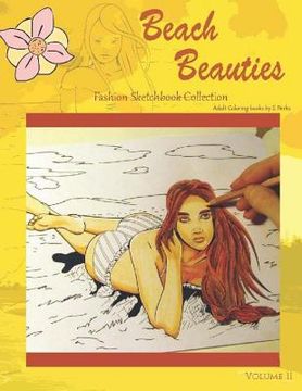 portada Beach Beauties: Adult Coloring Book (en Inglés)