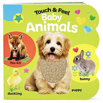 portada Touch & Feel Baby Animals - Children's Board Book for Babies & Toddlers, Ages 1-3 (en Inglés)