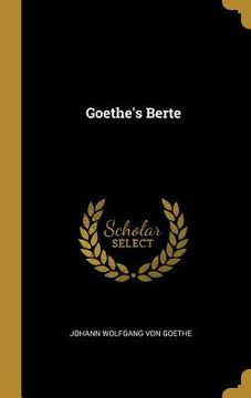 portada Goethe's Berte