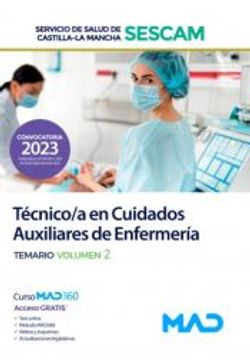 portada Tecnico/A en Cuidados Auxiliares de Enfermeria. Temario (Vol. 2): Servicio de Salud de Castilla-La Mancha (Sescam)