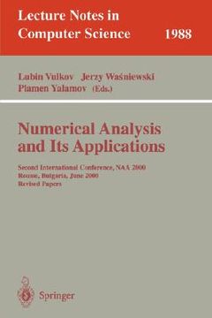portada numerical analysis and its applications (en Inglés)