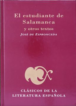 portada El Estudiante de Salamanca y Otros Textos