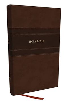 portada Nkjv Personal Size Large Print Bible With 43,000 Cross References, Brown Leathersoft, red Letter, Comfort Print (in English)