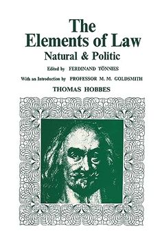 portada Elements of Law, Natural and Political (en Inglés)