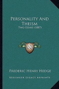 portada personality and theism: two essays (1887) (en Inglés)