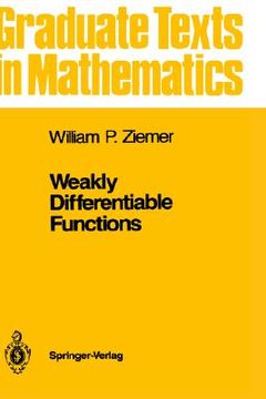 portada weakly differentiable functions: sobolev spaces and functions of bounded variation (en Inglés)
