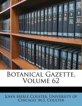 portada botanical gazette, volume 62 (en Inglés)