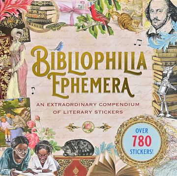 portada Bibliophelia Ephemera Sticker Book (Over 780 Stickers) (in English)