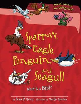 portada sparrow, eagle, penguin, and seagull