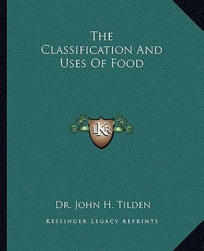 portada the classification and uses of food