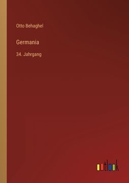 portada Germania: 34. Jahrgang (in German)