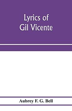 portada Lyrics of gil Vicente (en Inglés)