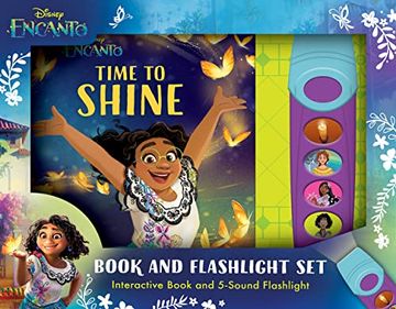 portada Disney Encanto - Time to Shine Interactive Book and Sound Flashlight toy set - pi Kids (en Inglés)