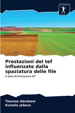 portada Prestazioni del tef influenzate dalla spaziatura delle file (in Italian)