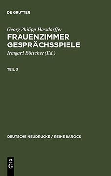 portada Frauenzimmer Gesprächsspiele Teil 3 (Deutsche Neudrucke (in German)
