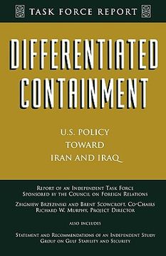 portada differentiated containment: u.s. policy toward iran and iraq (en Inglés)