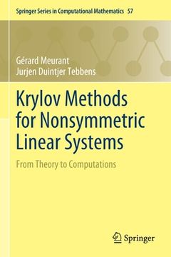 portada Krylov Methods for Nonsymmetric Linear Systems: From Theory to Computations (en Inglés)