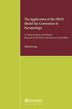 portada the application of the oecd model tax convention to partnerships, a critical analysis of the report prepared by the oecd (en Inglés)