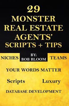 portada 29 Monster Real Estate Agents' Scripts & Tips (en Inglés)