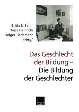 portada Das Geschlecht der Bildung ― Die Bildung der Geschlechter (German Edition)