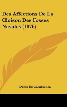 portada Des Affections De La Cloison Des Fosses Nasales (1876) (in French)