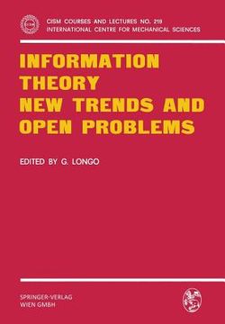 portada information theory. new trends and open problems (en Inglés)