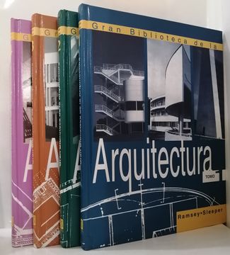 portada Gran Biblioteca de arquitectura 4 tomos Ramsey sleeper (in Spanish)