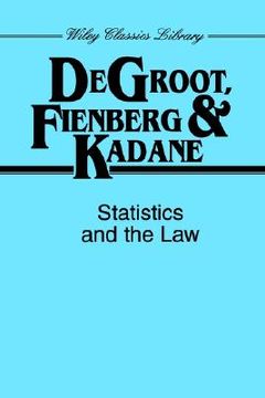 portada statistics and the law (en Inglés)