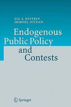 portada endogenous public policy and contests (en Inglés)