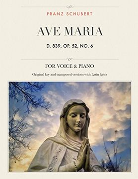 portada Ave Maria, D. 839, Op. 52, No. 6: For Medium, High and Low Voices