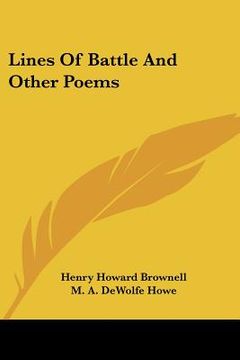 portada lines of battle and other poems (en Inglés)