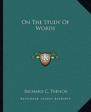 portada on the study of words (en Inglés)