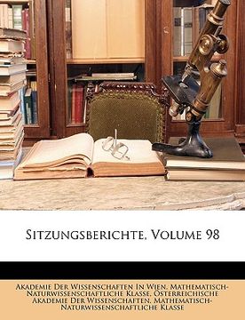 portada Sitzungsberichte, Volume 98 (en Alemán)