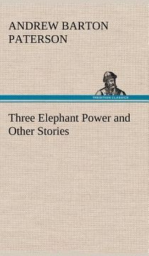 portada three elephant power and other stories (en Inglés)