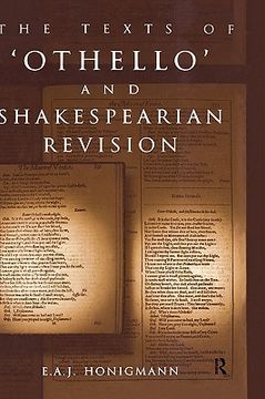 portada the texts of othello and shakespearean revision (en Inglés)