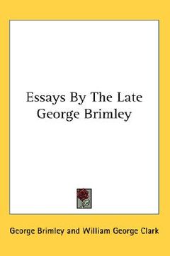 portada essays by the late george brimley (in English)
