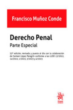 portada Derecho Penal. Parte Especial. 25ª Edición, Revisada y Puesta al día con la Colaboración de Carmen López Peregrín