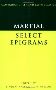portada Martial: Select Epigrams Paperback (Cambridge Greek and Latin Classics) (en Inglés)