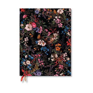 portada Paperblanks | 2024 Floralia | William Kilburn | 18-Month Flexi | Ultra | Vertical | 224 pg | 80 gsm (en Inglés)