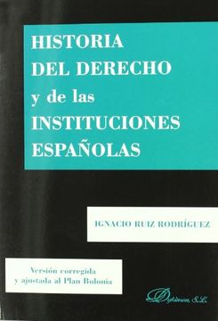 portada Historia del derecho y de las instituciones espanolas (in Spanish)